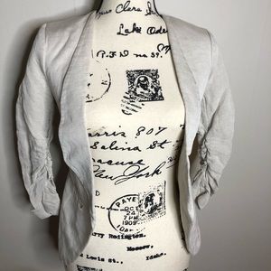NWOT H&M Tan Quarter Cut Sleeve Blazer